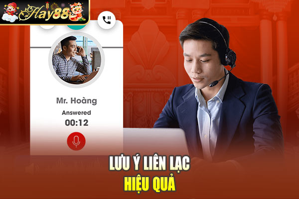 Lưu ý liên lạc hiệu quả Lưu ý liên lạc hiệu quả